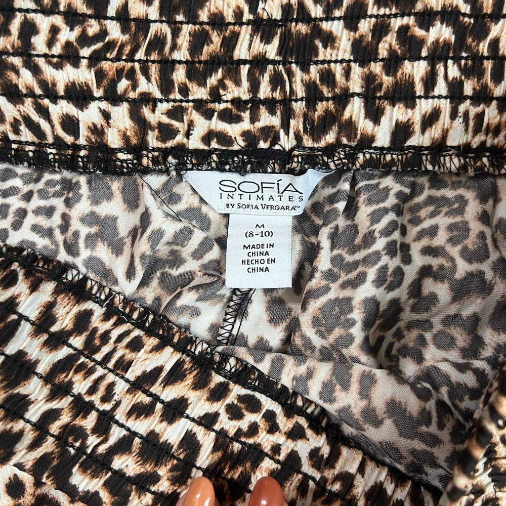 Nwt Sofia By Sofia Vergara Leopard Print Pajama S… - image 4